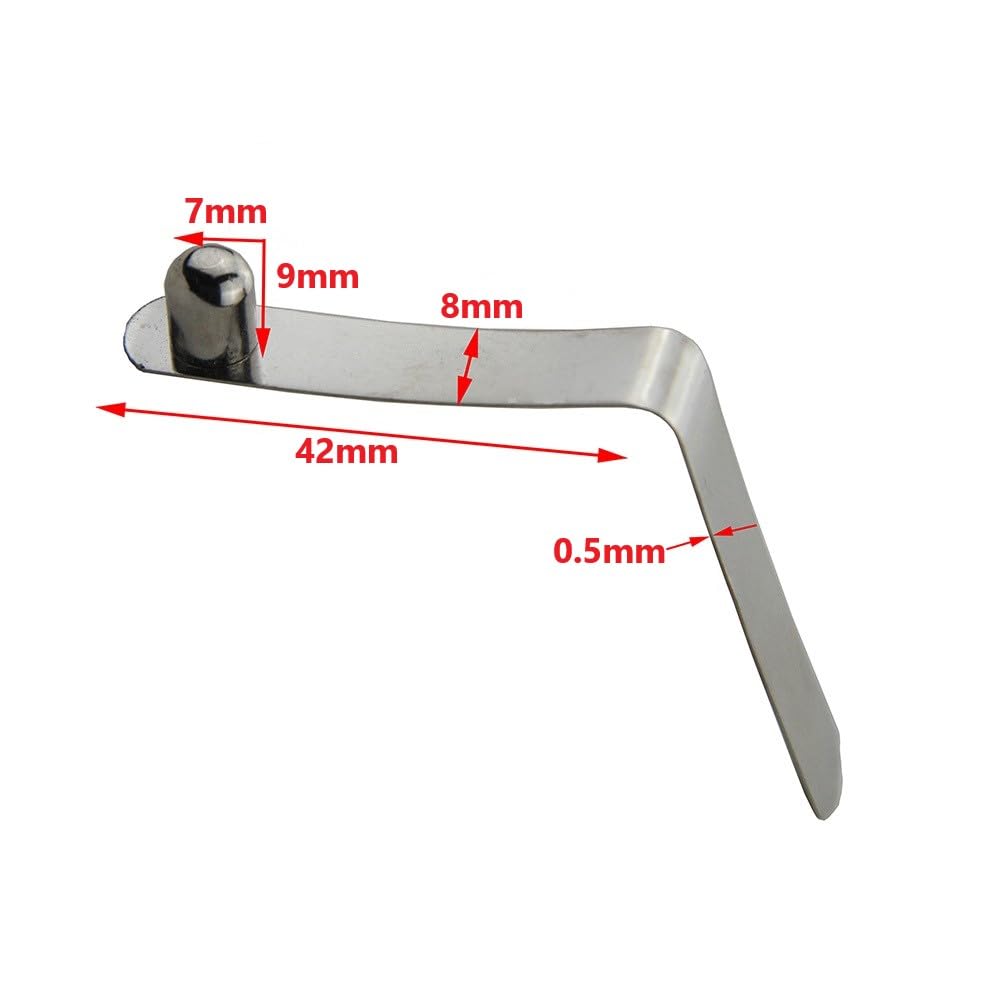 UP100 50 Pieces 4-9mm Stainless Steel Solid Button Clips Snap Spring for Wet Environments with Elastic Requirements Awning Camping Caravan Telescopic Tube Positioning (Silver Button Diameter 7mm)