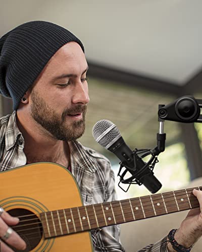 Microphone Shock Mount Mic Holder - Mic Clip Holder Mount for Diameter 28mm-32mm Condenser Microphone Like ATR2100-USB AT2005-USB Samson Q2U Behringer Xm8500 Shure PGA48 etc.