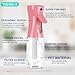 YULING-X hair spray bottle, ultra-fine spray continuous spray bottle (200ml/6.8oz), used for hair design, vegetation, cleaning and skin care - empty, reusable (Pink)