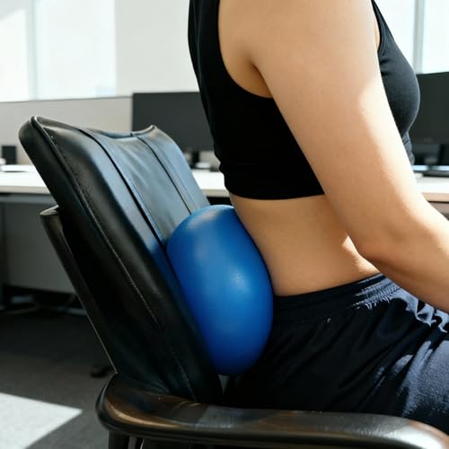 Image of 9 Inch Mini Exercise Ball - Portable Non-Slip Surface Yoga & Pilates Ball for Core Training, Fitness - Home & Office Use