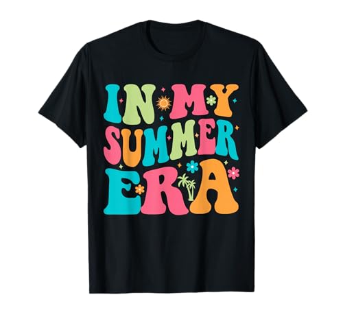 In My Summer Era Groovy Last Day of School Teacher Summer T-Shirt