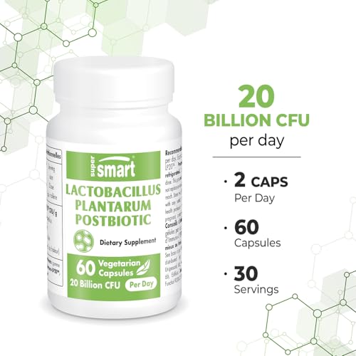 Supersmart Lactobacillus Plantarum Postbiotic 20 Billion Cfu Per Day (Immuno-Lp20) - Heat-Treated Probiotic Supplement thumb #3