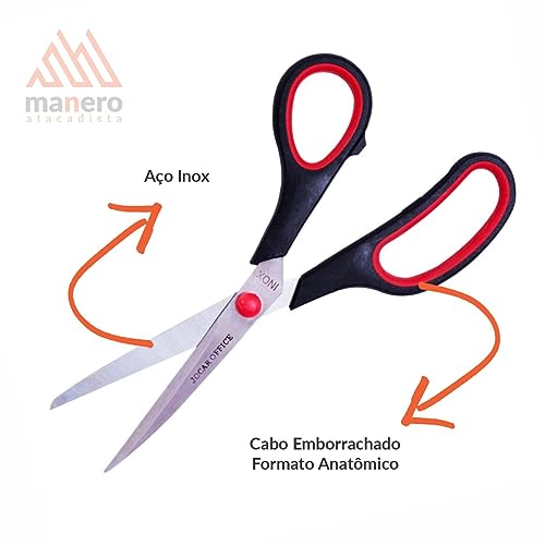 Tesoura Multiuso Aço Inox 8 Polegadas, Leonora, 91014, Transparente