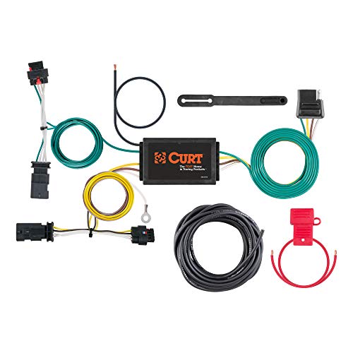 Curt 56369 Vehicle-Side Custom 4-Pin Trailer Wiring Harness, Fits Select Jeep Compass , Black #TOP10