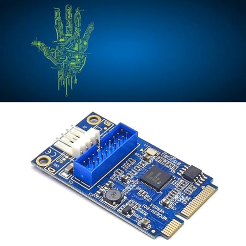 Tarjeta de expansión Mini PCIE a 19 pines USB 3.0 interna para Windows 10 de 5 Gbps 2