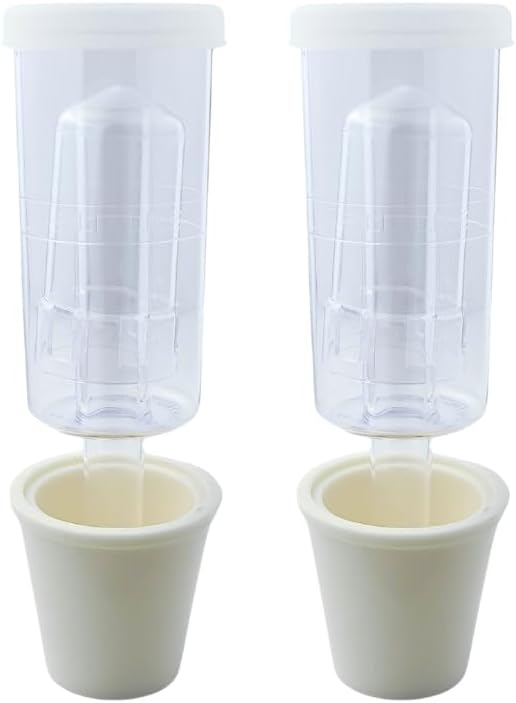 FastRack 3-Piece Airlock Set for Fermentation (Set of 2) | Includes Transparent Airlocks and Drilled Rubber Stoppers – Hydrolocks for Fermenting Beer, Wine, Mead, and More | Fits Carboys & Fermenters