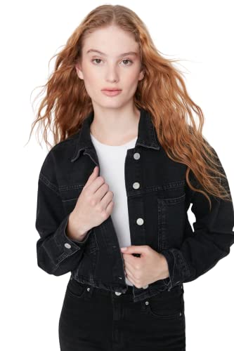 Manteau Femme chic Trendyol en tissu tissé noble et finitions regular
