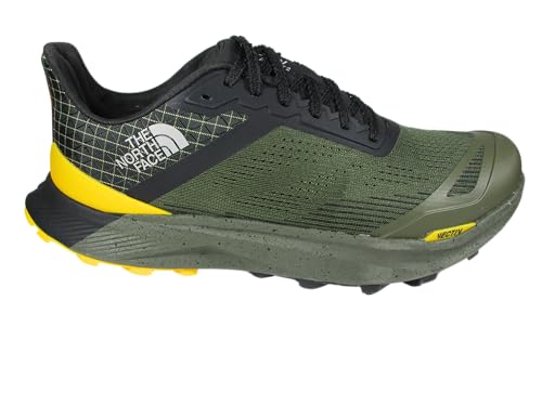 Men's Trail Running Shoes, Green/Black/Yellow/Red, Size 10.5, Compatible with North Face Vectiv Infinite 2