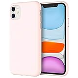 JETech Cover in Silicone Compatibile iPhone 11 (2019), 6,1 Pollici, Custodia Protettiva con Tutto Il Corpo Tocco Morbido setoso, Cover Antiurto con Fodera in Microfibra, Rosa