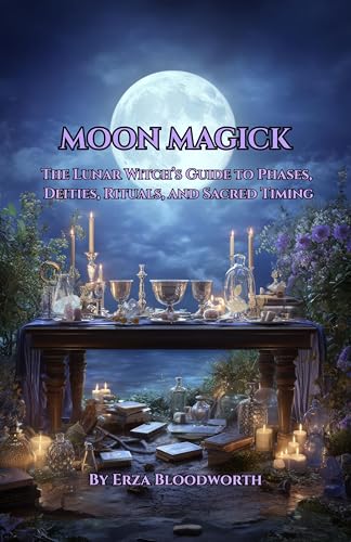 Moon Magick: The Lunar Witch’s Guide to Phases, Deities, Rituals, and Sacred Timing: Moon Water, Sigils, and Lunar Sorcery