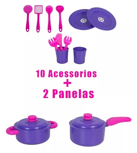 Cozinha Infantil De Brinquedo Completa Sai Água Fogão Pia Forno Panelas