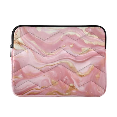 Funda para Laptop 13-14 Pulgadas Mármol Rosa Impermeable