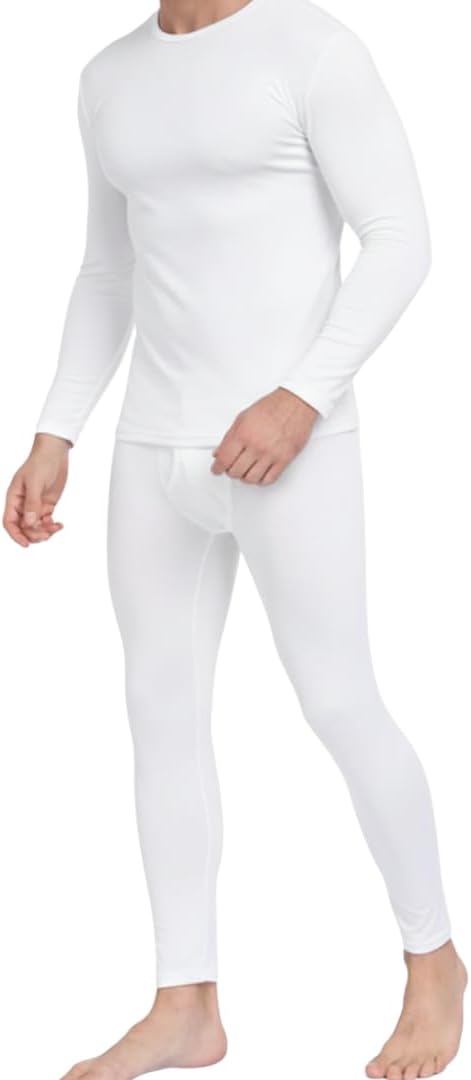 Thermal Underwear for Men Long Johns with Fleece Lined Base Layer Men Cold Weather Top Bottom