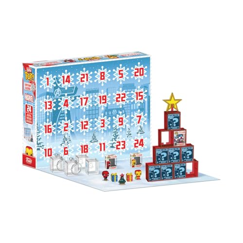 Bitty Pop! Countdown Calendar: Marvel Comics- Calendario Dell'avvento - 24 Giorni di Sorprese - Mini Figura in Vinile da Colleziones - Mystery Box - Idea Regalo - di Natale - Gadget - Immagine 2