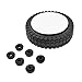 Price comparison product image 8" 200mm Solid Lawnmower Wheel C/W 8mm 10mm 12mm Centre Bushes