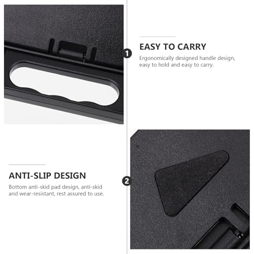 Soporte portátil plegable para laptop POPETPOP negro miniatura 3
