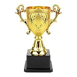 YOLUFER Mini Golden Trophy Cup Award Competition Cup Award Plastic Competition Trophy Cup for Children