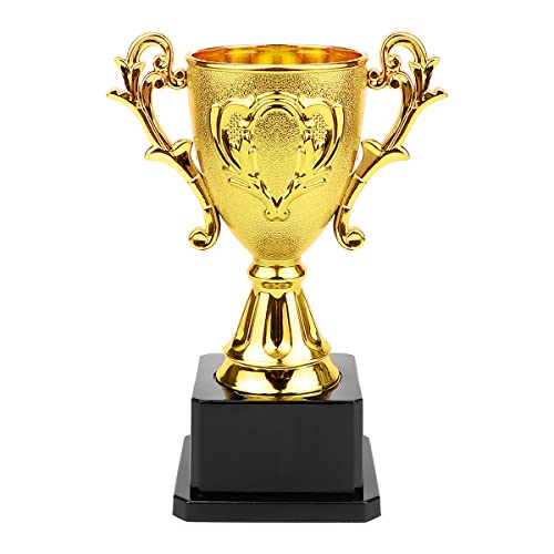 YOLUFER Mini Golden Trophy Cup Award Competition Cup Award Plastic Competition Trophy Cup for Children