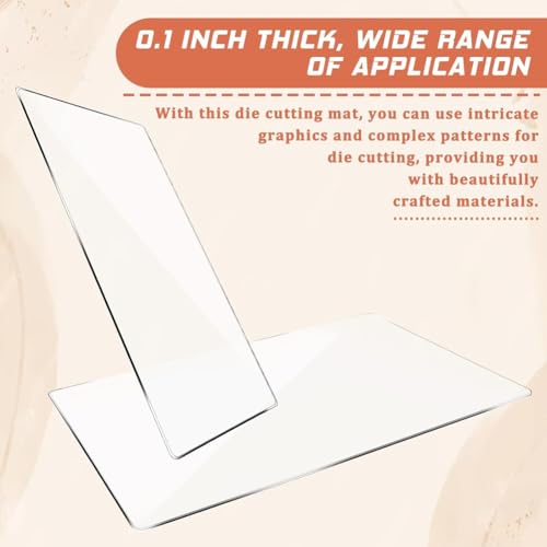 Plaque en acrylique pour tampon scrapbooking bloc transparent gaufrage clear - 6