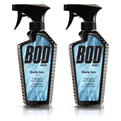 BOD man Fragrance Body Spray, Dark Ice, 8 Fluid Ounce (Pack of 2) Cover