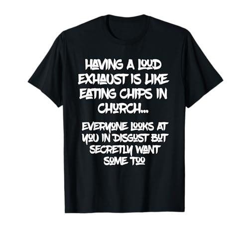 Motor de escape fuerte gráfico divertido Camiseta