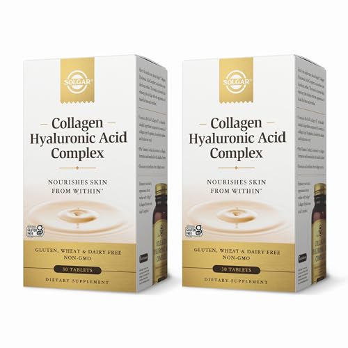 Solgar Collagen Hyaluronic Acid Complex - 30 Tablets, Pack of 2 - Non-GMO, Gluten Free, Dairy Free - 60 Total Servings - image 1