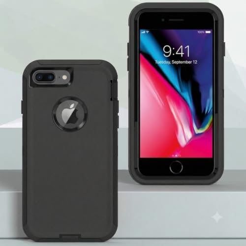 Image of Shockproof Case for iPhone 8 Plus /7 PLUS /6S Plus /6 Plus,Black