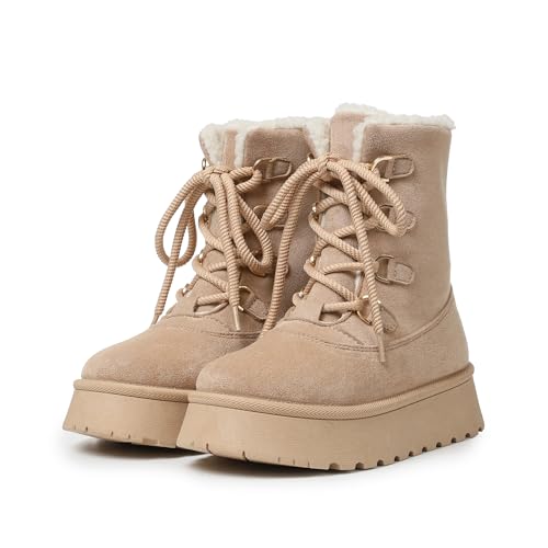 Celbreez Snow Boots - Platform Winter Boots for Women, Mid