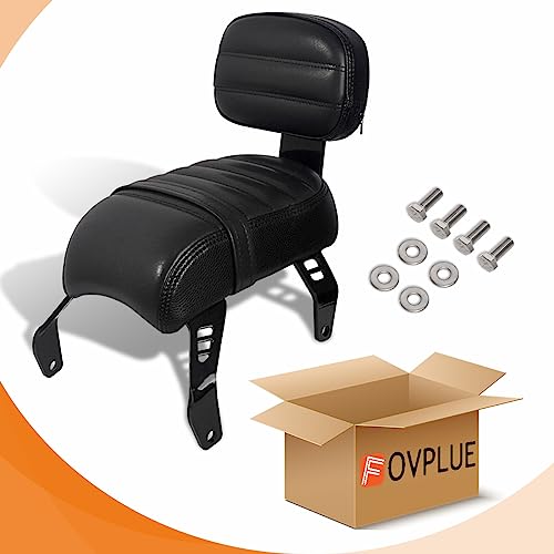 Fovplue Passenger Seat W/Backrest For Indian 2022-2023 Scout Rogue Sixty,2020-2023 Scout Bobber Twenty/Sixty,2018-2023 Scout Bobber,Black #TOP6