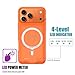 Battery Case for iPhone 17 Pro Max,12000mAh Rechargeable Portable Charging Case with Wireless Charging Compatible for iPhone 17 Pro Max (6.9inch) with Carplay Extend Battery Pack Charger Cover -Orange