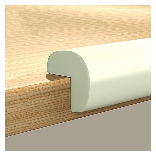 Image of XPLKQXE Sharp Edge Safety Corner Edge Foam Padding, Edge Guards Bumpers Adhesive, Edge Corner Protector Guards for Table Edges & Sharp Corners(White-A,3pcs)