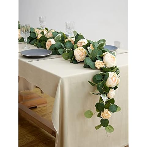MISSPIN Eucalyptus Peony Garland Set Cover