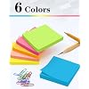 Sticky Notes 3x3 Inches, Self-Stick 48 Pads Bulk, 100 Sheets/Pad, 6 Bright Colors, Adhesive Notes for Home, School, Office, Use on Walls, Doors, Windows