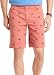 IZOD Men's Lobster Printed Schiffli Flat Front Short
