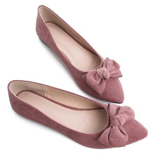 TN TANGNEST Women's Soft Candy Color Pointed Toe Flats2