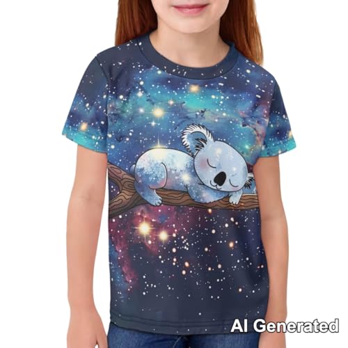 Image of Xhuibop Kids T Shirts for Boys Size 3-16 Girls Short Sleeve Sportswear Active Tops