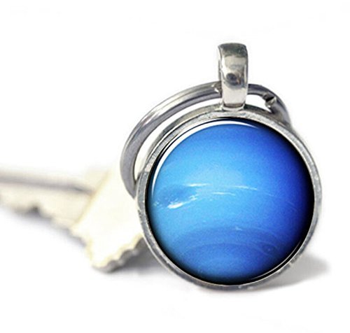 Neptune Keychain, Planet, Universe Jewelry