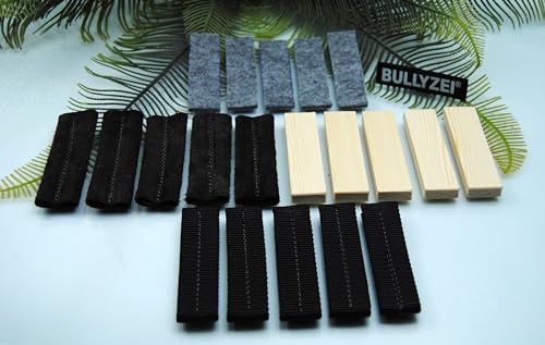 BULLYZEI 20 Fährtengegenstände, 5 Nylon, 5 Leder, 5 Filz, 5 Holz, Fährten IGP