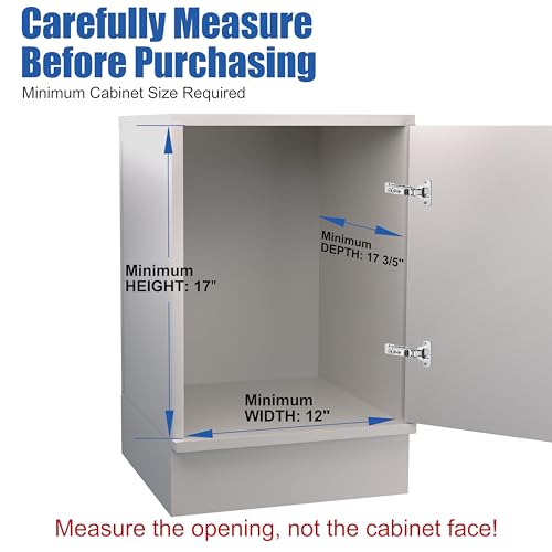 JOWBOOW Pull Out Trash Can Under Cabinet, Adjustable Cabinet Trash Can Pull Out Kit Under Sink Slide Out Shelf(Bin Not Included), Fits Min. 12" Opening Cabinet by JOWBOOW - Used condition - Image 3