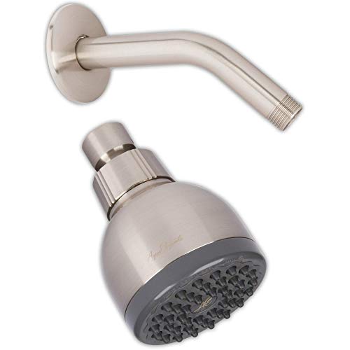 3 Inch Shower Head & Shower Arm - High Pressure Boosting Wall Mount Showerhead For Low Flow Showers With 6 Inch Stainless Steel Wall-Mounted Shower Arm And Flange, 2.5 Gpm - Brushed Nickel #TOP13