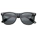 MLC Eyewear Vintage 80's Retro Classic Horn Rimmed Style Unisex Sunglasses - Charcoal Black