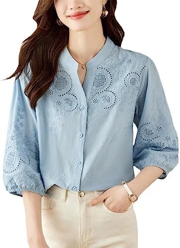Amazon | [ユワンYuWan] ブラウス シャツ レディース スキッパー 