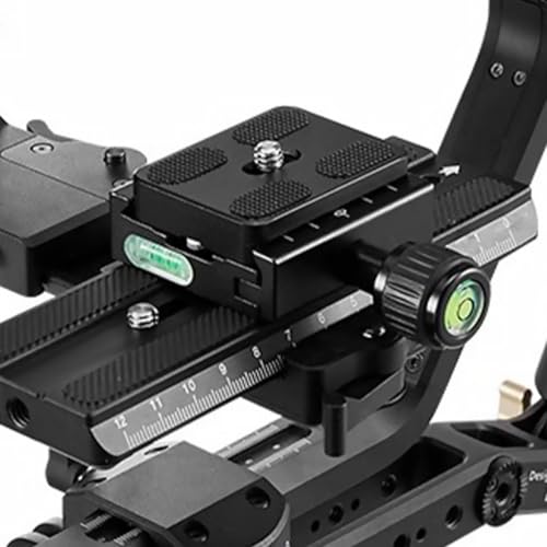 Placa de liberación rápida TEHAUX de aluminio con tornillo 1/4 para trípode DSLR pack de 2 5
