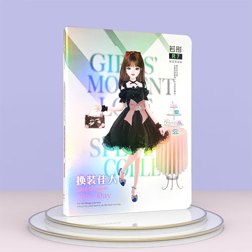 Magnetic Princess Dress Up Paper Doll, 2024 New Magnetic Dress Up Baby, Magnetic Dress Up Baby Paper Dolls for Girls Nurturing Creativity and Imagination (Collector Book A-Paper Doll not Included)