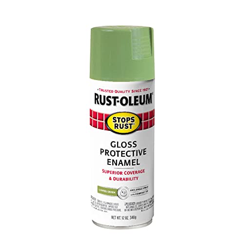 Image of Rust-Oleum 365146 Stops Rust Spray Paint, 12 oz, Gloss Laurel Green