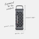 Turtlebox Ranger Bluetooth Speaker. Ultra-Portable, Waterproof, Gray - Image 2