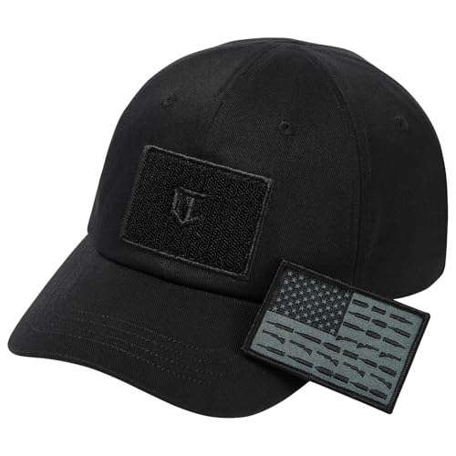 Image of Tactical Hat with Flag Patch Camo Military Army Hats Adjustable Trucker Baseball Cap Soft Top for Shooting