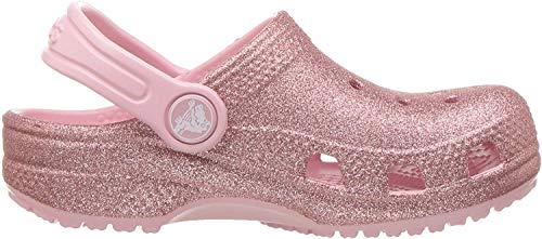 crocs Unisex Kids Classic Glitter Clog K, Blossom, 2 M US Little Kid