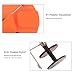 Luocute Ice Fishing Tip Up, Anti Freeze Portable Fishing Tackle Tool with Stainless Steel Spindle, Fishing Tool with Flag Pole for Winter Fishing, Bright Orange Red Color