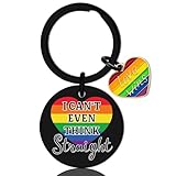 OWIGIU Gay Pride Accessories for Women Lesbian Gifts Gay Keychain Pride Month Essentials Lesbian Accessories Stuff Rainbow Gifts for Lesbians Lgbtq Keychain Birthday Wedding Christmas Gift Ideas